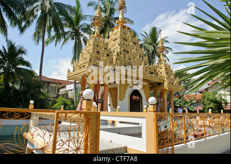 Schrein, Dhammikarama birmanischen Tempel, Georgetown, Penang, Malaysia. Stockfoto