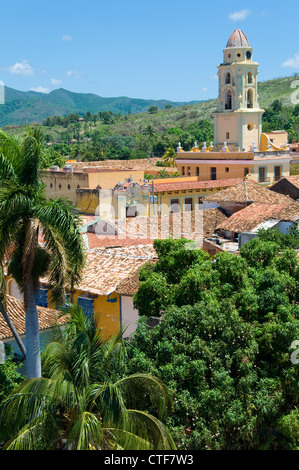 Panoramablick auf das Kloster von San Francisco, Trinidad, Kuba Stockfoto