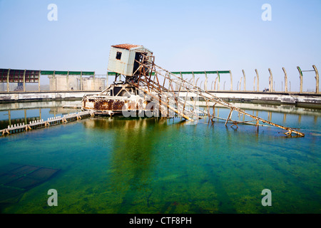 Der verlassenen arbeitet Steetley Magnesit in Hartlepool, County Durham. Stockfoto