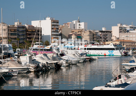 Bootshafen in Santa Pola südlichen Spanien südlich von Alicante Stockfoto