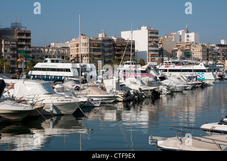 Bootshafen in Santa Pola südlichen Spanien südlich von Alicante Stockfoto