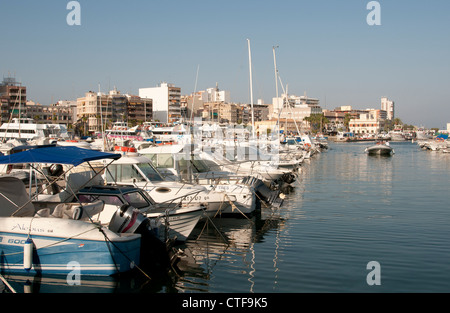 Bootshafen in Santa Pola südlichen Spanien südlich von Alicante Stockfoto