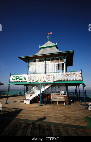 Clevedon Pier, Somerset, UK-Februar 2010 Stockfoto