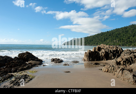 Etty Strand in der Nähe von Innisfail auf die Cassowary Coast in Queensland ist bekannt für das Auffinden dieser seltenen Vögel. Stockfoto