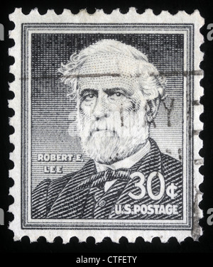 Vereinigte Staaten von Amerika - ca. 1954: eine Briefmarke gedruckt in den Vereinigten Staaten von Amerika zeigt Robert E. Lee Stockfoto