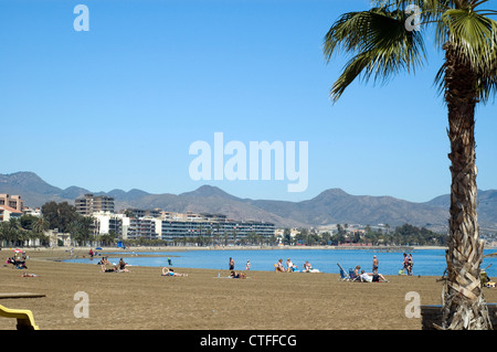 Strand, Pueto de Mazarron, Provence von Murcia, Spanien.  Bilder April 2012 aufgenommen. Stockfoto