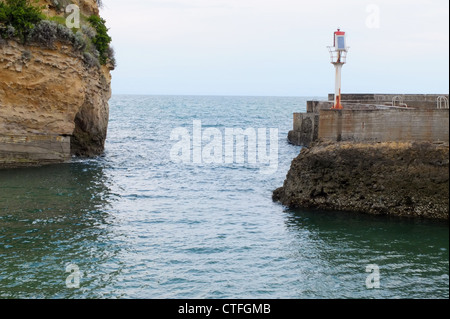 Küsten-Szene von Biarritz Frankreich 2012 Bild Copyright Ben Pruchnie 2012 Stockfoto