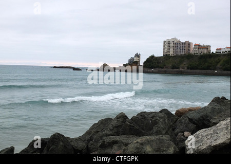 Küsten-Szene von Biarritz Frankreich 2012 Bild Copyright Ben Pruchnie 2012 Stockfoto