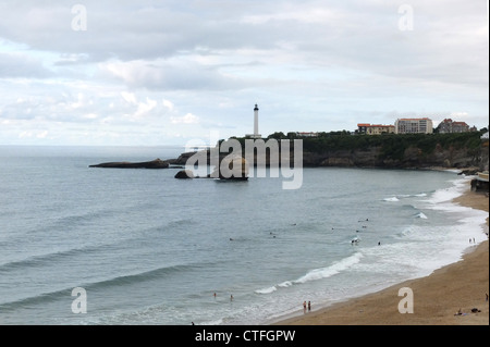 Küsten-Szene von Biarritz Frankreich 2012 Bild Copyright Ben Pruchnie 2012 Stockfoto