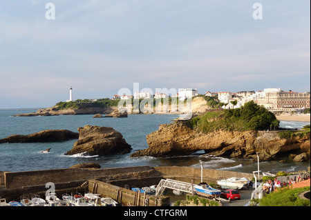 Coastal Szene von Biarritz Frankreich 2012 - Bild Copyright Ben Pruchnie Stockfoto