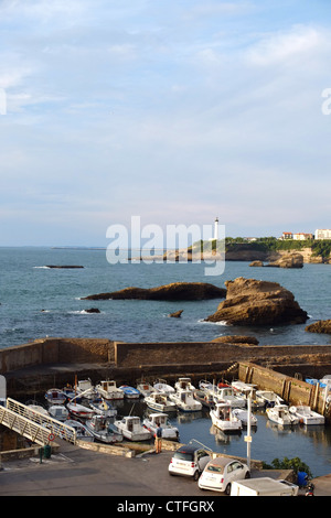 Coastal Szene von Biarritz Frankreich 2012 - Bild Copyright Ben Pruchnie Stockfoto