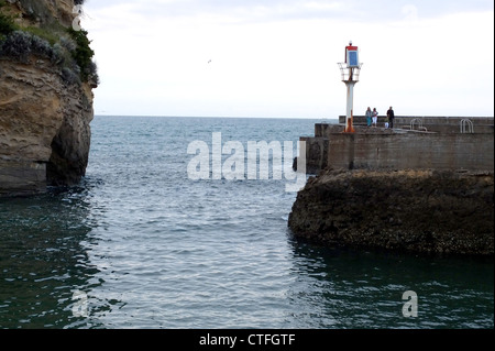 Küsten-Szene von Biarritz Frankreich 2012 Bild Copyright Ben Pruchnie 2012 Stockfoto