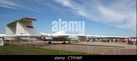 Aufklärungsflugzeug Mjassischtschew M-55 Mystic-B (die internationale Luft-und Salon MAKS-2011) Stockfoto