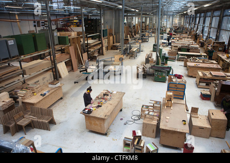 Die Niederlande, Eindhoven, Piet Hein Eek Designstudio. Workshop. Stockfoto