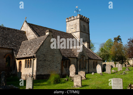 St.-Petri Kirche, Farmington, Gloucestershire, England, Vereinigtes Königreich Stockfoto