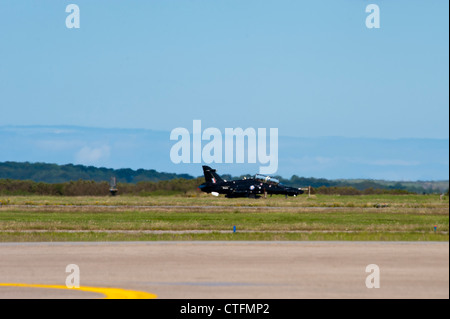 Hawk T2 an RAF Valley Anglesey North Wales Uk. Stockfoto