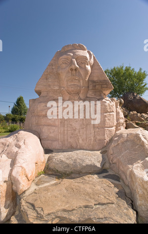 Gilgal Garten, gekennzeichnet als ein "visionary Art Umwelt" ist gefüllt mit ungewöhnlichen symbolischen Statuen Mormonismus zugeordnet. Stockfoto