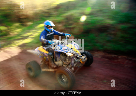 ATV Offroad racing in Insel Sao Miguel, Azoren, Portugal. Stockfoto