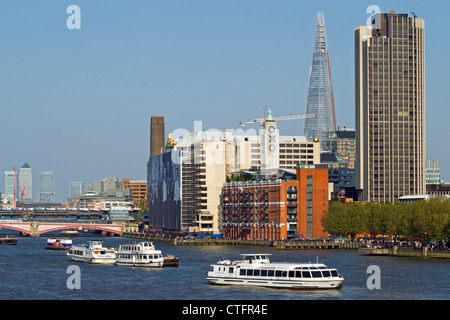 Fluß Themse, London, Sonntag 27 Mai 2012. Stockfoto