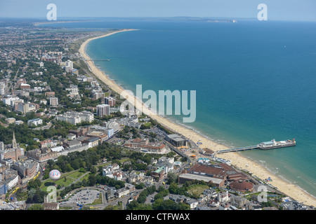 Luftaufnahme von Bournemouth Küste Stockfoto