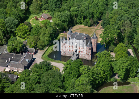 Den Niederlanden, Antenne Nederhorst Den Berg. Schloss Nederhorst. Stockfoto