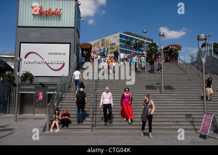 Stratford East London Olympia 2012 Bereich Stockfoto