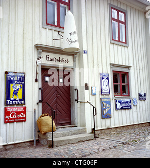 Alten Linköping Freilichtmuseum außerhalb von Linköping Schweden. Teile der Altstadt zog an einen neuen Speicherort außerhalb der modernen Stadt Stockfoto