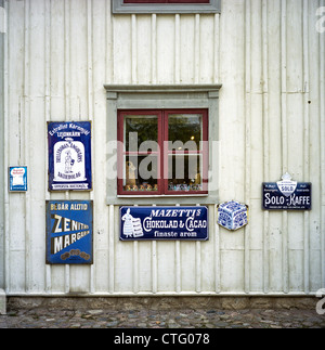 Alten Linköping Freilichtmuseum außerhalb von Linköping Schweden. Teile der Altstadt zog an einen neuen Speicherort außerhalb der modernen Stadt Stockfoto