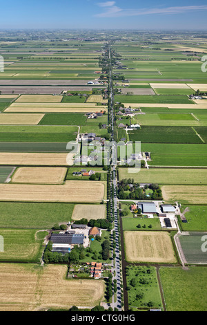 Die Niederlande, Midden-Beemster, Antenne Beemster Polder. UNESCO-Weltkulturerbe. Stockfoto