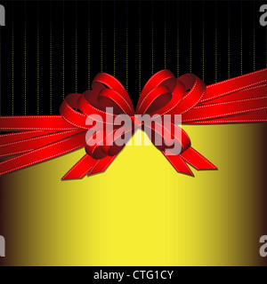 rote Schleife-Hintergrund Stockfoto