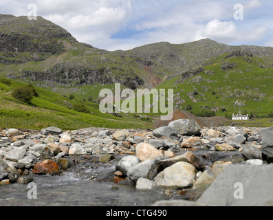 Blick auf das Coppermines Valley im Sommer in der Nähe des Coniston Cumbria Lake District National Park England Vereinigtes Königreich GB Großbritannien Stockfoto