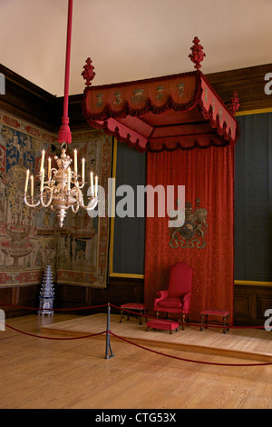 Lehrstuhl für Immobilien, Königs Privy Chamber, Hampton Court Palace, London, Surrey, England, UK, Vereinigtes Königreich, GB, Großbritannien Stockfoto