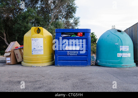 Recycling-Zentrum in Spanien Stockfoto