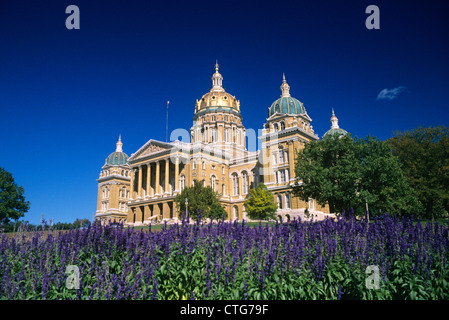 DES MOINES IOWA STATE CAPITOL Stockfoto