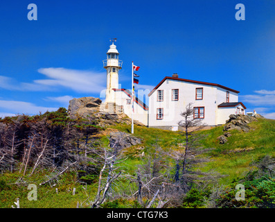 Cape Forchu Leuchtturm und Fischerdörfer in Ostkanada, Nova Scotia; Ostküste; Kanada; Nord-Amerika Stockfoto