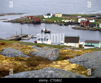 Fogo Insel mit Fischerdörfern Ost-Kanada, Neufundland-Labrador; Ostküste; Kanada; Nord-Amerika Stockfoto