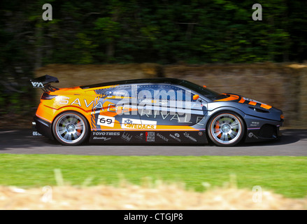 Sportwagen, die demonstrieren beim Goodwood Festival of Speed 2012 Stockfoto