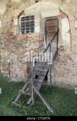 Inneren Eingangsbereich von Harman Wehrkirche in Harman, Siebenbürgen, Rumänien Stockfoto