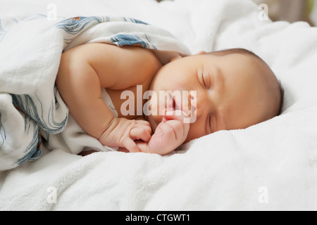 Schlafenden Baby boy Stockfoto