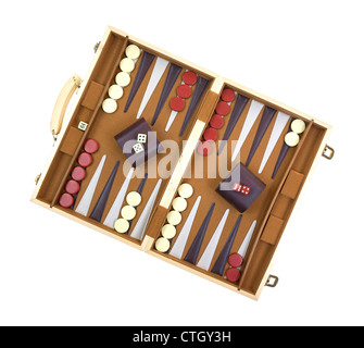 Backgammon-Spiel Stockfoto