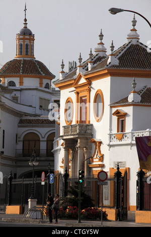 Spanien, Andalusien, Sevilla, Plaza de Toros la Maestranza, Bullfigth Ring, Stockfoto