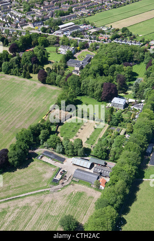 Den Niederlanden's-Graveland, Antenne. Landgut Spanderswoud. Luft. Stockfoto