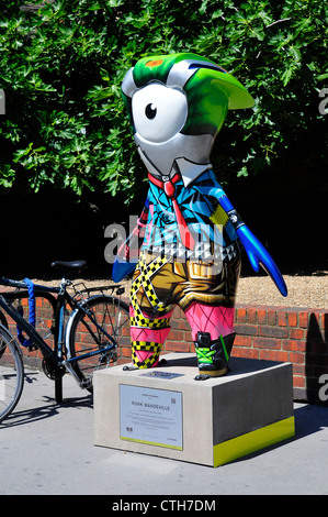 Punk-Mandeville olympische Maskottchen in der City of London während den Olympischen Spielen 2012 in London, England, UK Stockfoto