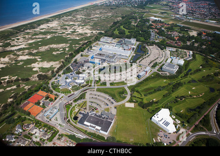 Niederlande, Noordwijk, Europäische Weltraumforschung und Technologie-Zentrum. Luft. Stockfoto