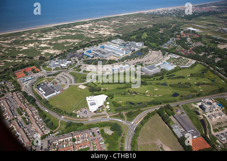 Niederlande, Noordwijk, Europäische Weltraumforschung und Technologie-Zentrum. Luft. Stockfoto