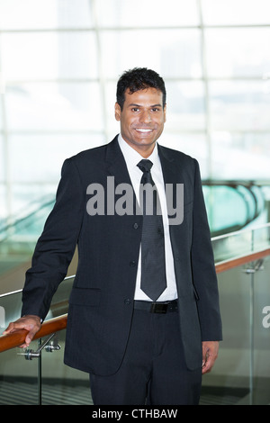 Porträt eines schönen indischen Geschäftsmannes. Stockfoto