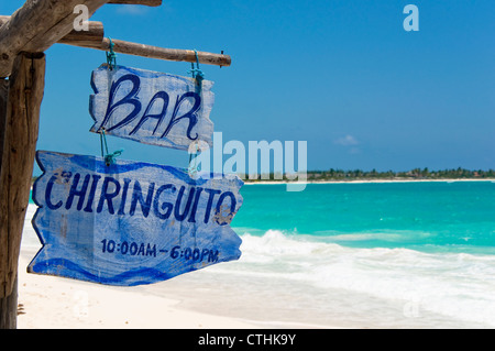 Strandbar, Cayo Largo, Kuba Stockfoto