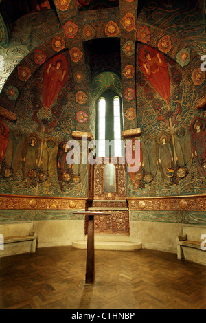 Watt-Kapelle in Compton Surrey. Symbolisches Arts and Crafts Gebäude Stockfoto