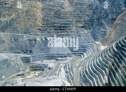 Bingham Canyon Mine aka Kennecott Copper Mine, ein Tagebau-südwestlich von Salt Lake City, Utah, USA Stockfoto