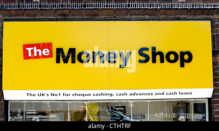 Geld Shop Nottingham England uk Stockfoto